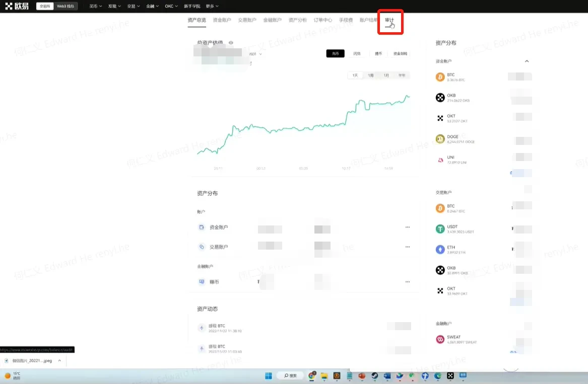 全球多资产交易平台储备金证明审计